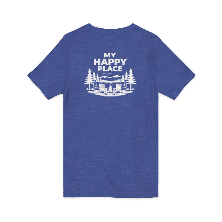Indian Lake Unisex V-Neck T-Shirt - My Happy Place