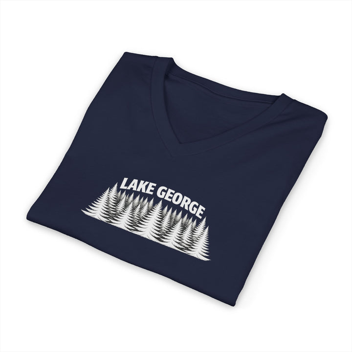 Lake George Unisex V-Neck - Trees