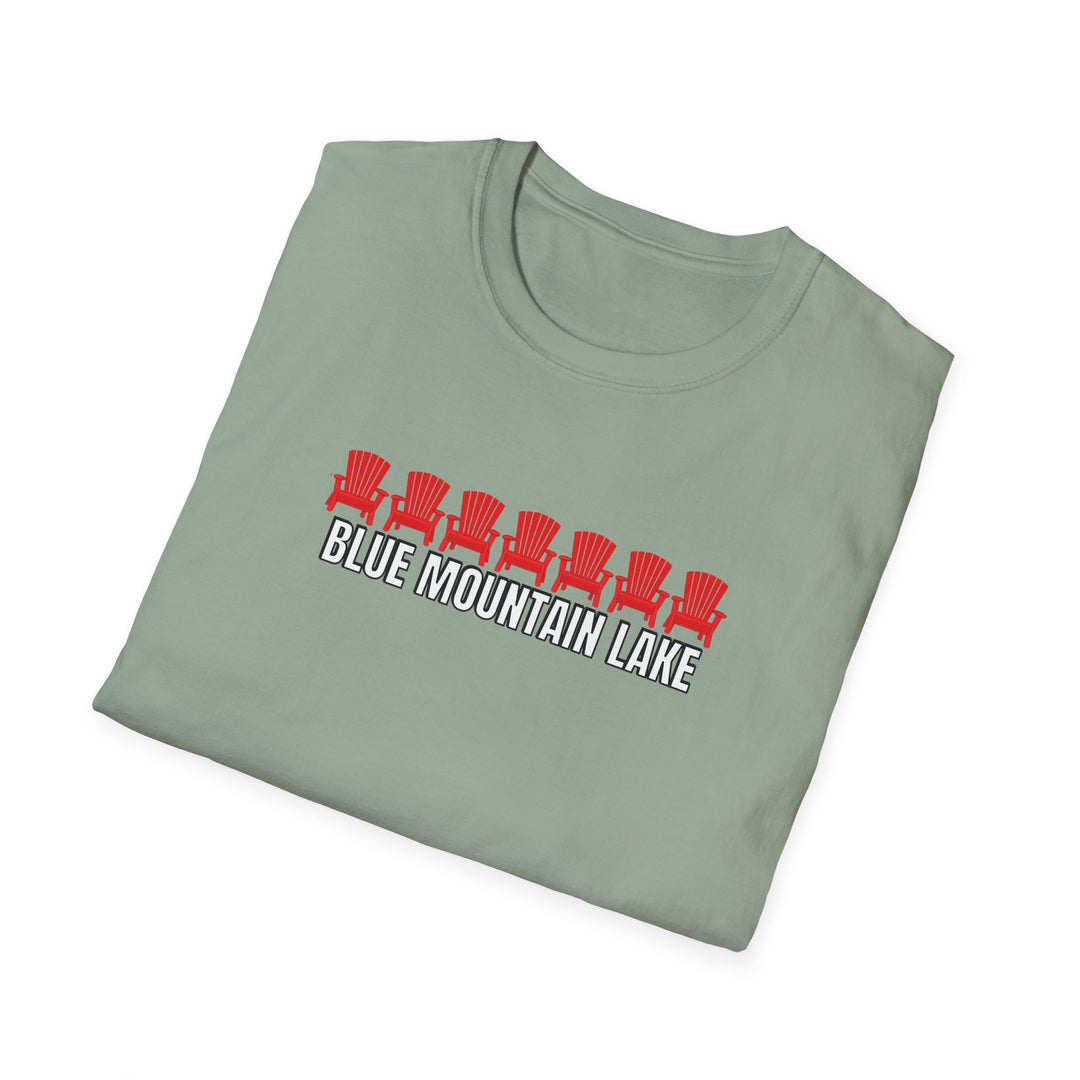 Blue Mountain Lake ADK Chairs Unisex T-Shirt