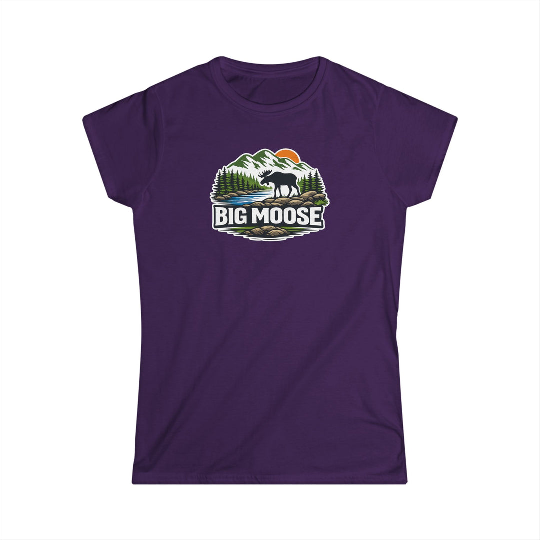Big Moose Sunset Ladies Tee