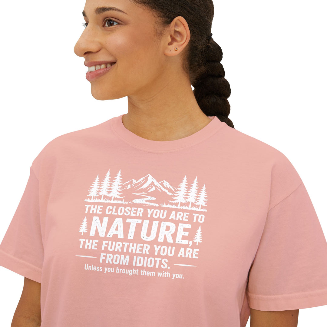 Nature-Idiots Ladies Boxy Tee