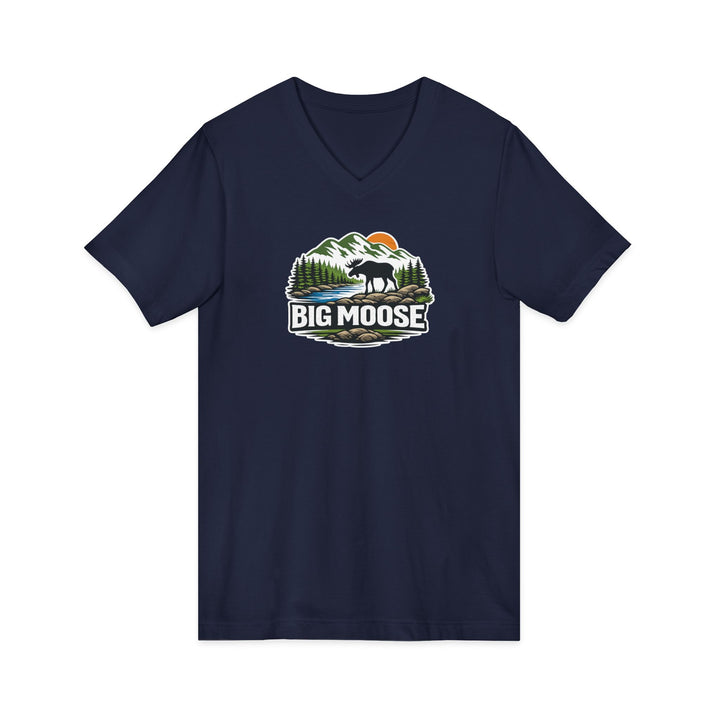 Big Moose Sunset Unisex V-Neck Tee
