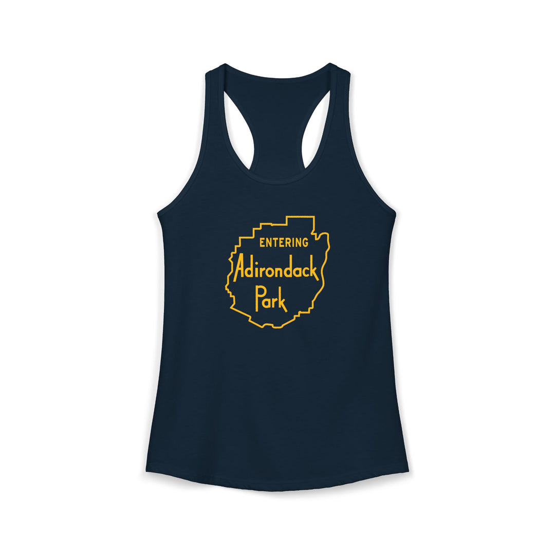 Entering Adirondack Park Ladies Racerback