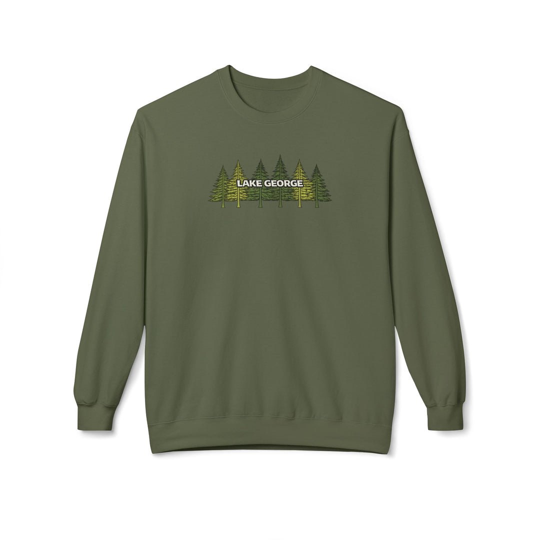 Lake George Sweatshirt - Green Trees