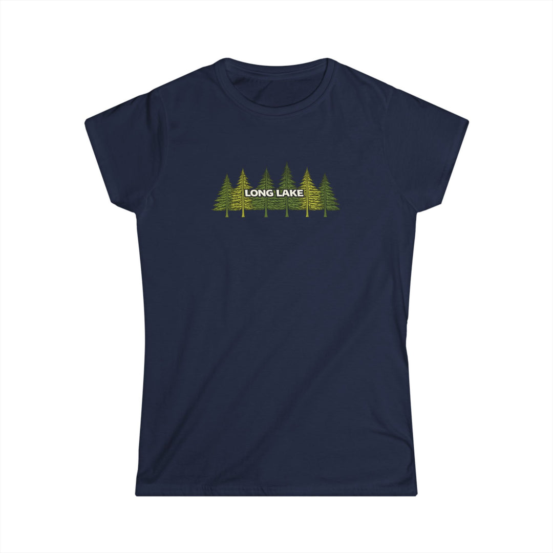 Long Lake Pine Trees Ladies Tee