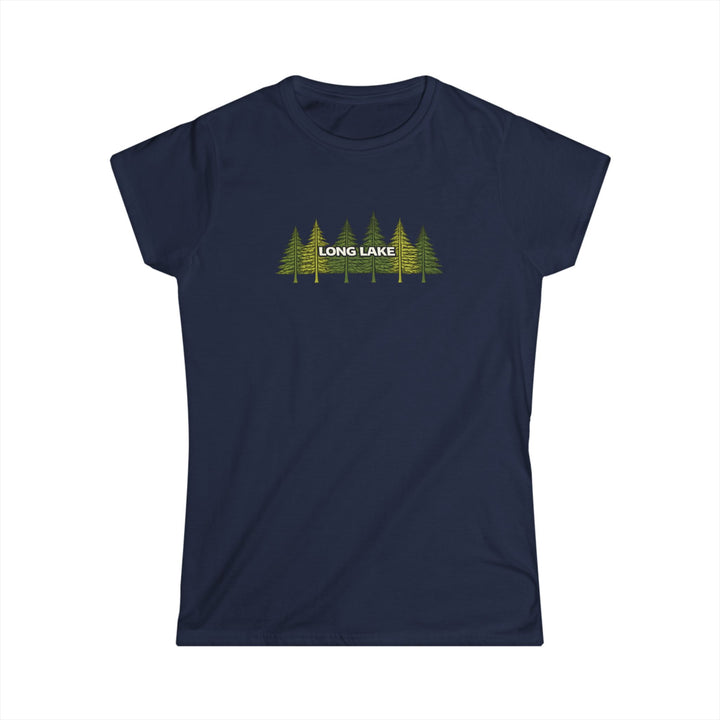 Long Lake Pine Trees Ladies Tee