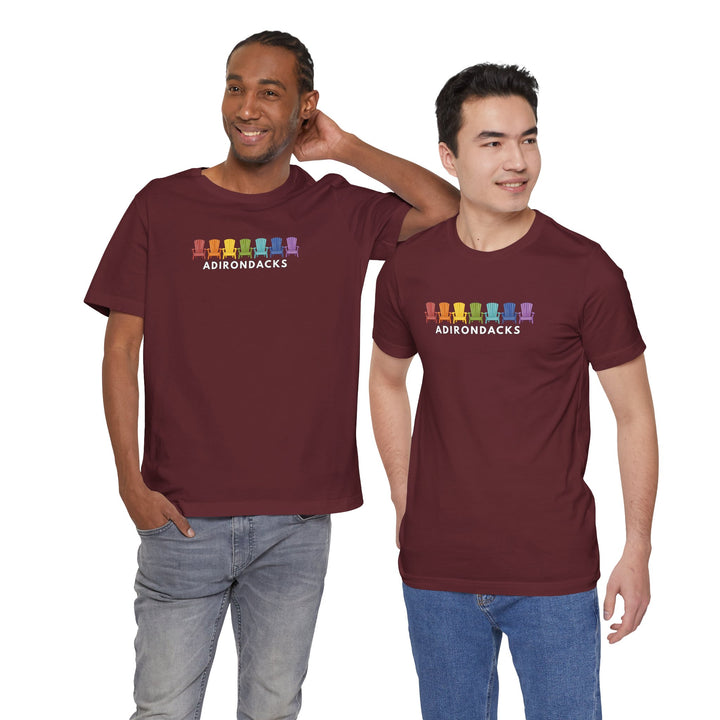 Adirondack Rainbow Chairs Unisex T-shirt