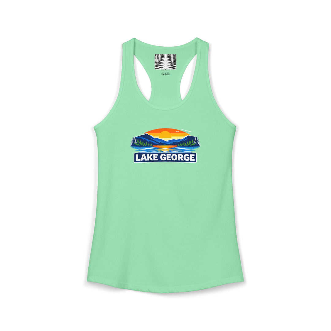 Lake George Sunset Racerback Tank