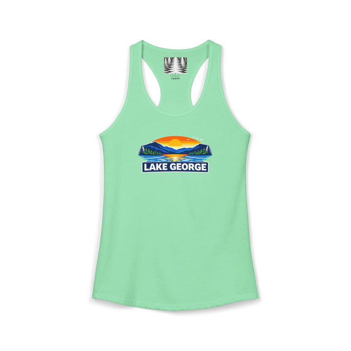 Lake George Sunset Racerback Tank