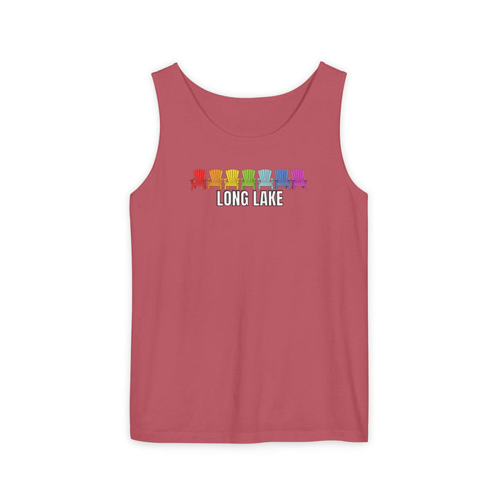 Long Lake Rainbow Chairs  Unisex Tank