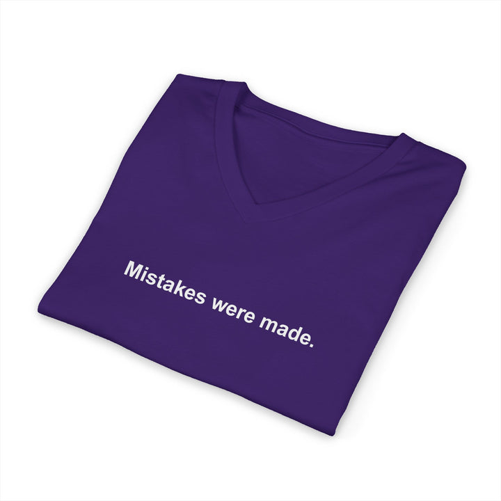Mistakes Were Made Unisex V-Neck T-Shirt