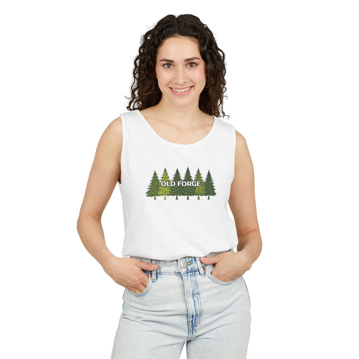 Old Forge Pine Trees Unisex Tank