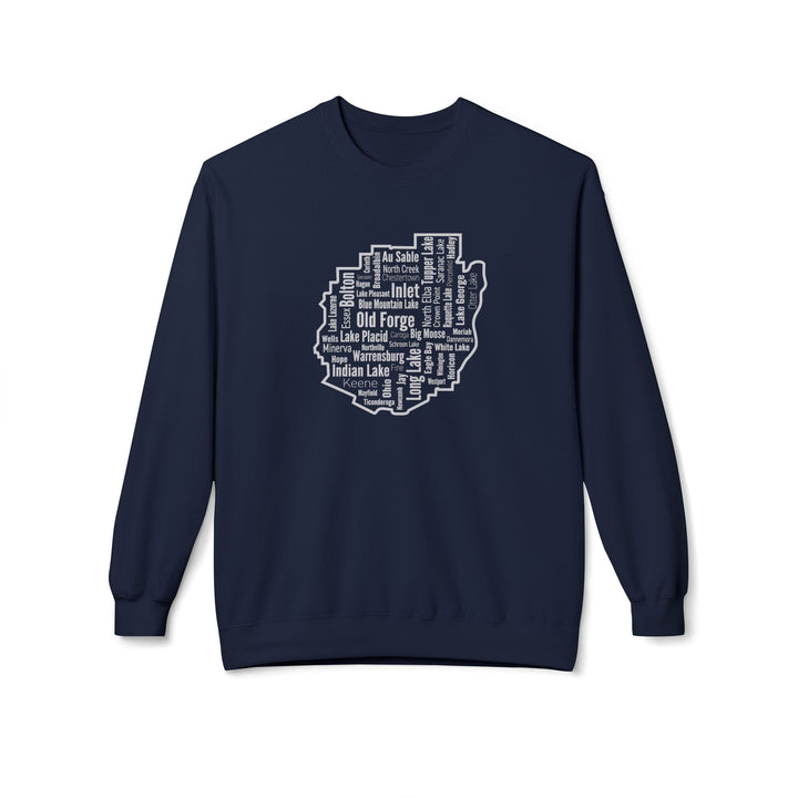 Adirondack Towns  Sweatshirt