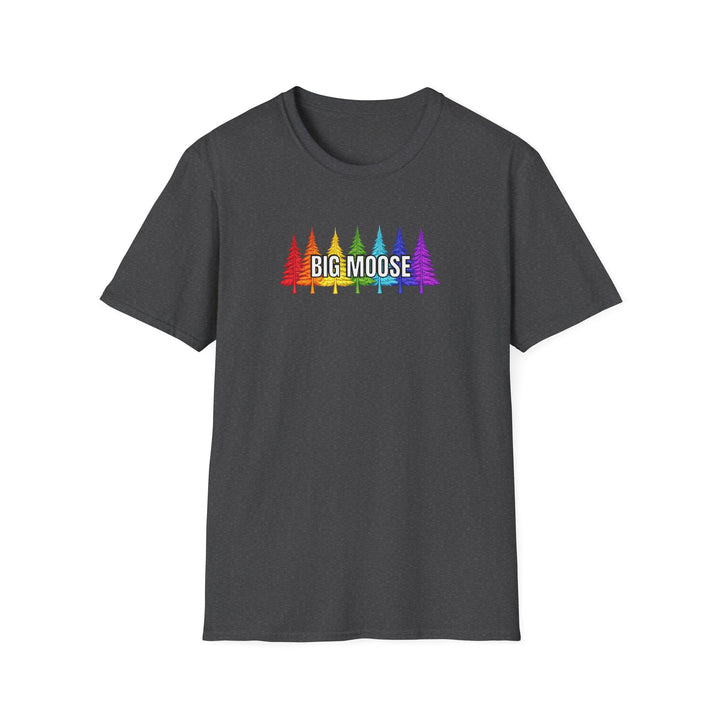 Big Moose Rainbow Trees Unisex T-Shirt