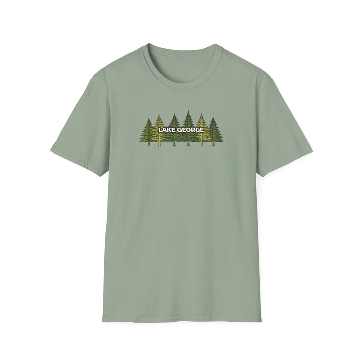 Lake George Unisex T-Shirt - Green Trees
