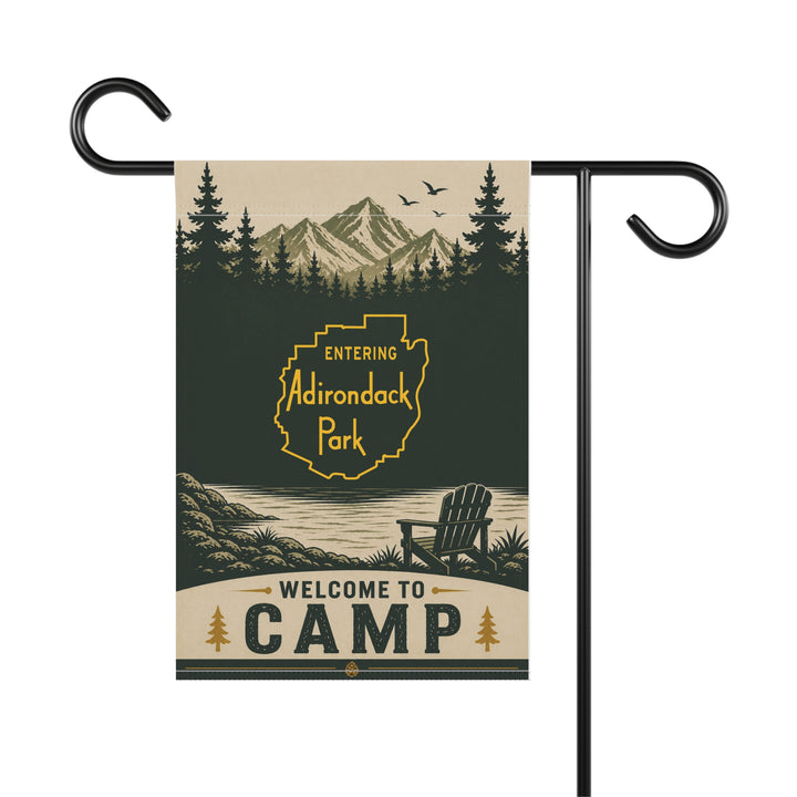 Welcome To Camp - Entering Adirondack Park Flag