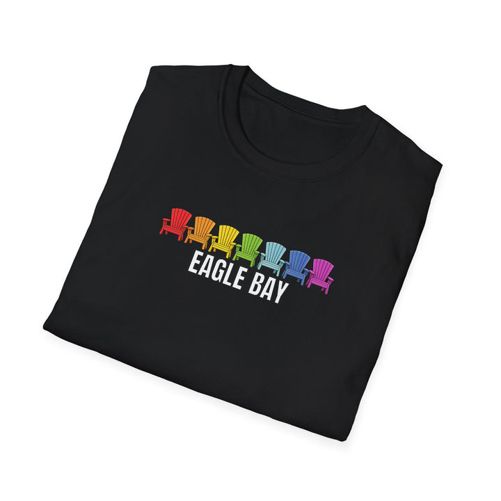 Eagle Bay Unisex T-Shirt - Rainbow Chairs