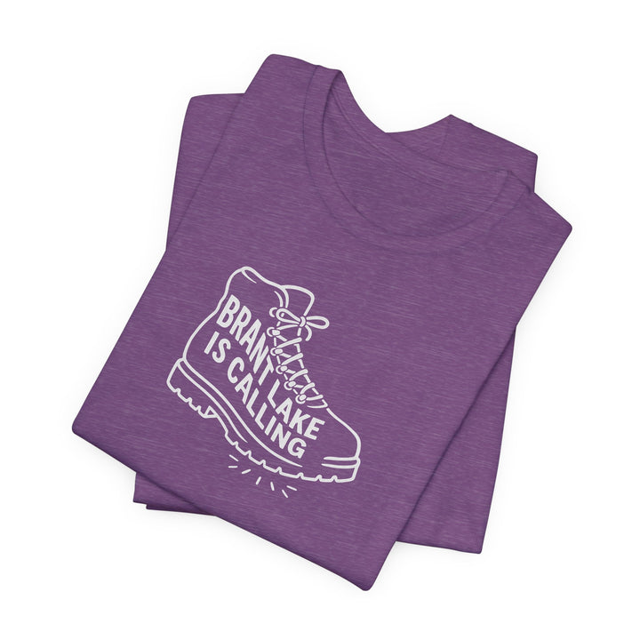 Brant Lake is Calling Hiking Boot Tee