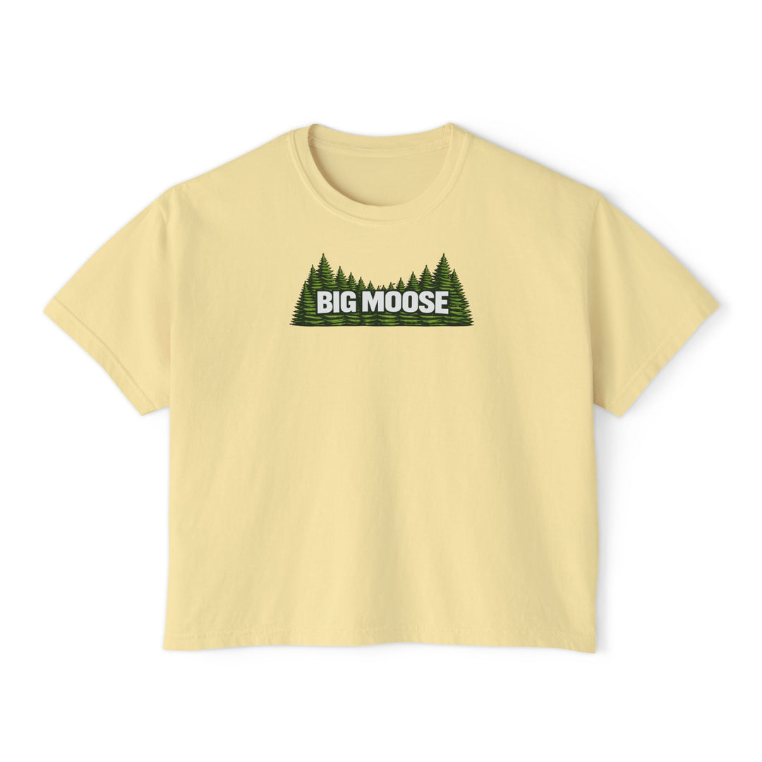 Big Moose Trees Ladies Boxy Tee