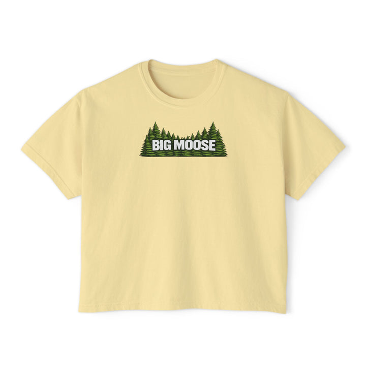 Big Moose Trees Ladies Boxy Tee