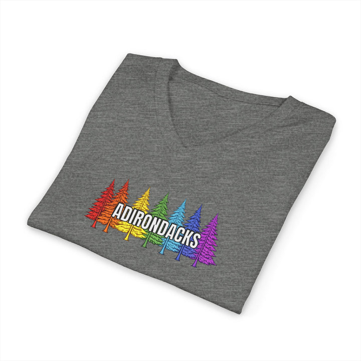 Adirondack Rainbow Trees Unisex V-Neck