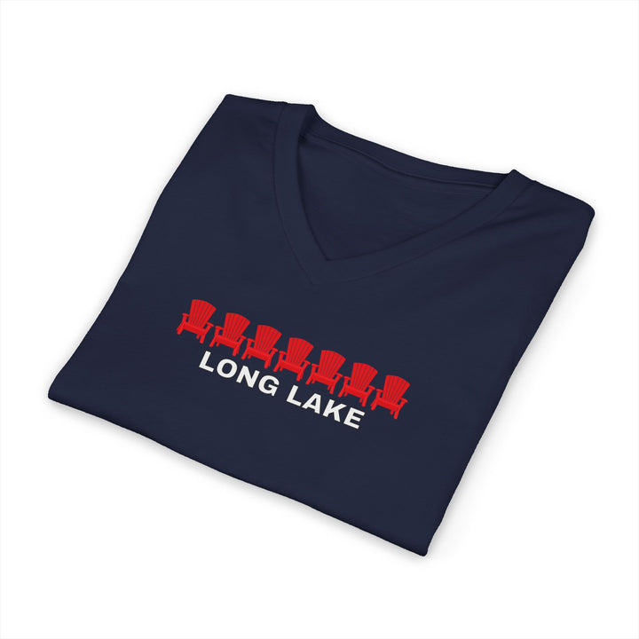 Long Lake ADK Chairs Unisex V-Neck T-Shirt