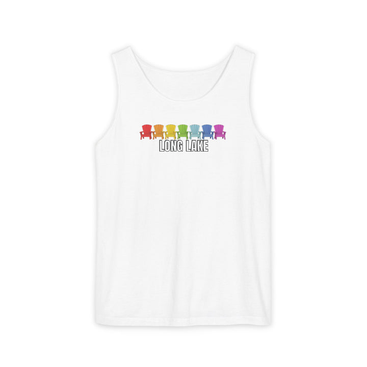 Long Lake Rainbow Chairs  Unisex Tank