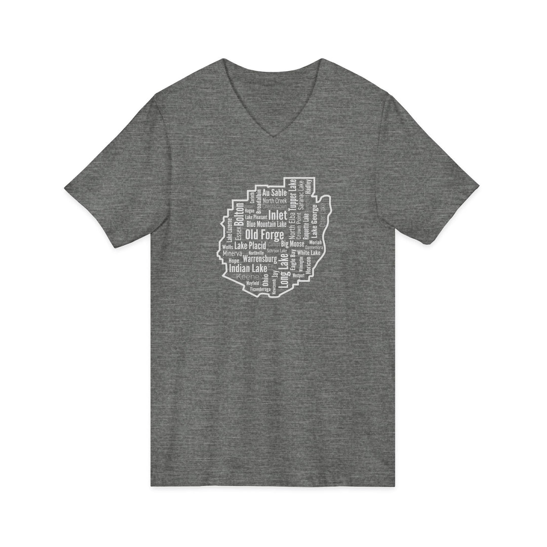 Adirondack Towns Unisex V-Neck