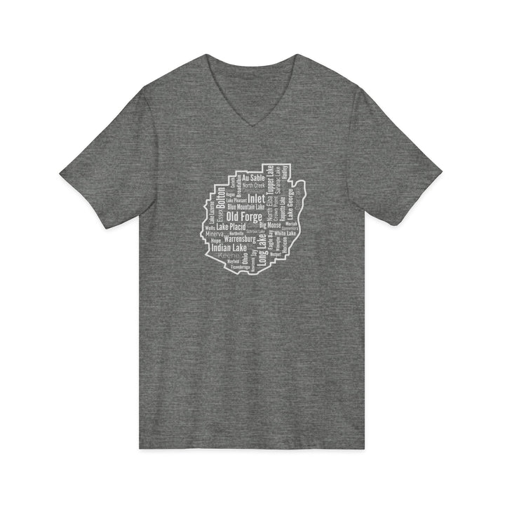 Adirondack Towns Unisex V-Neck