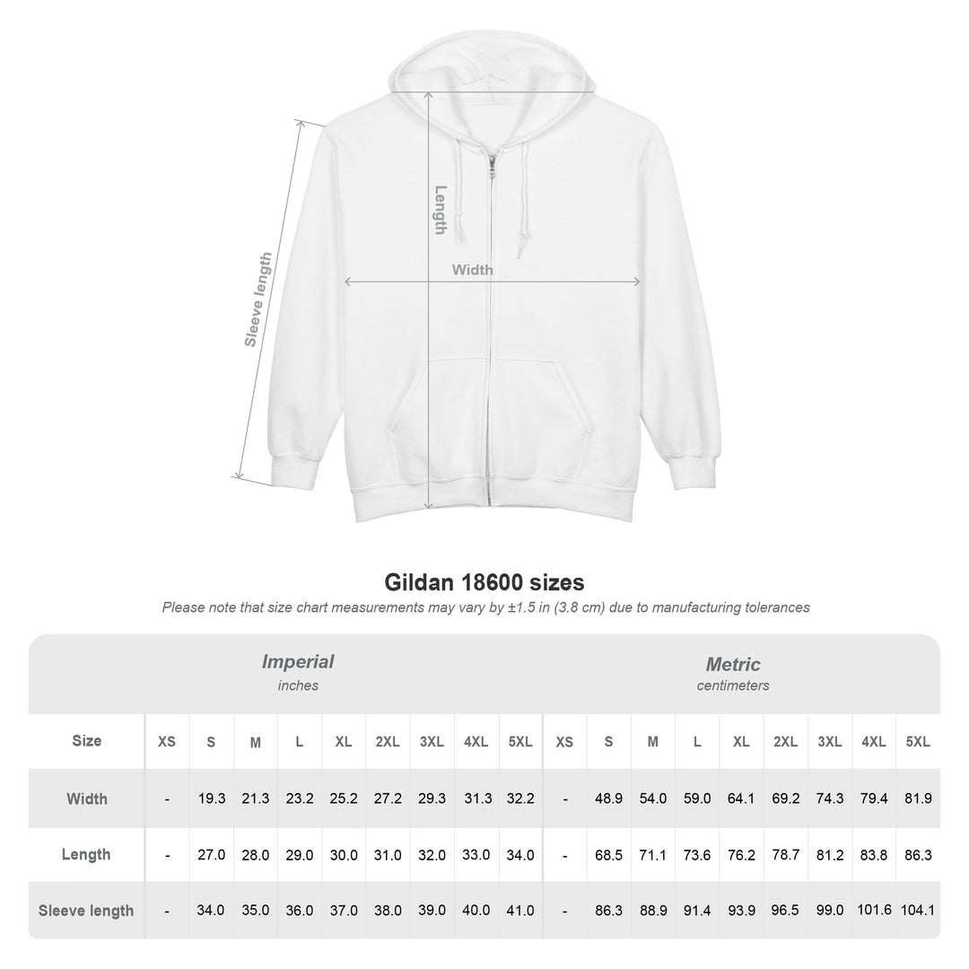 Entering Adirondack Park - Embroidered Zip Up Hoodie