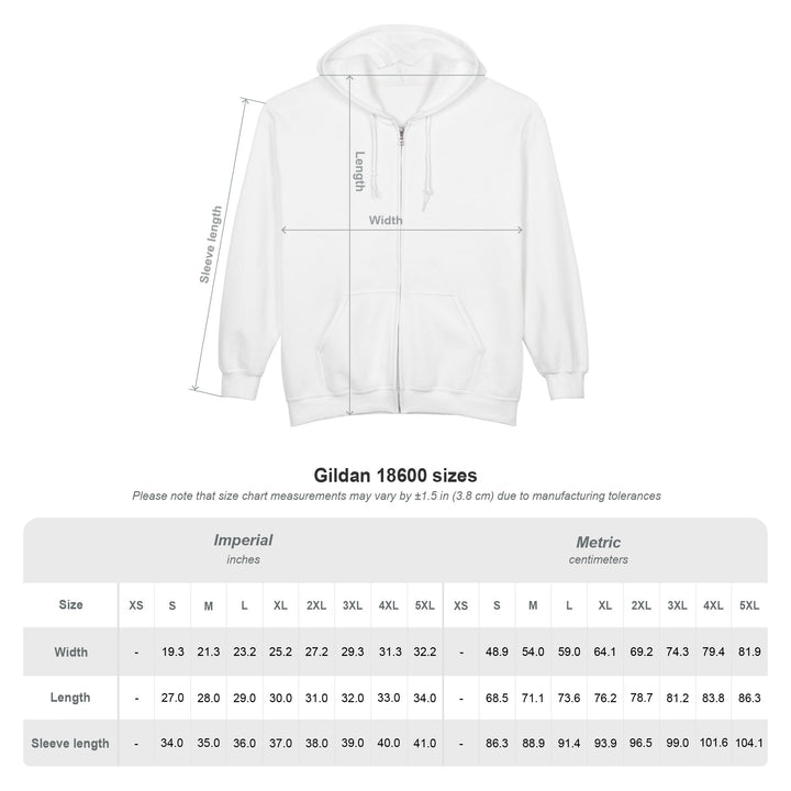 Entering Adirondack Park - Embroidered Zip Up Hoodie