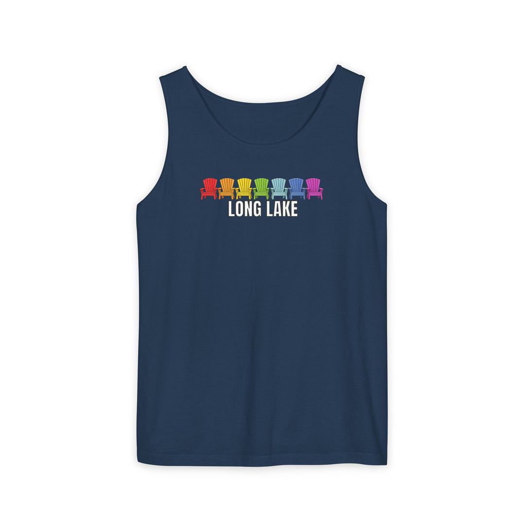 Long Lake Rainbow Chairs  Unisex Tank