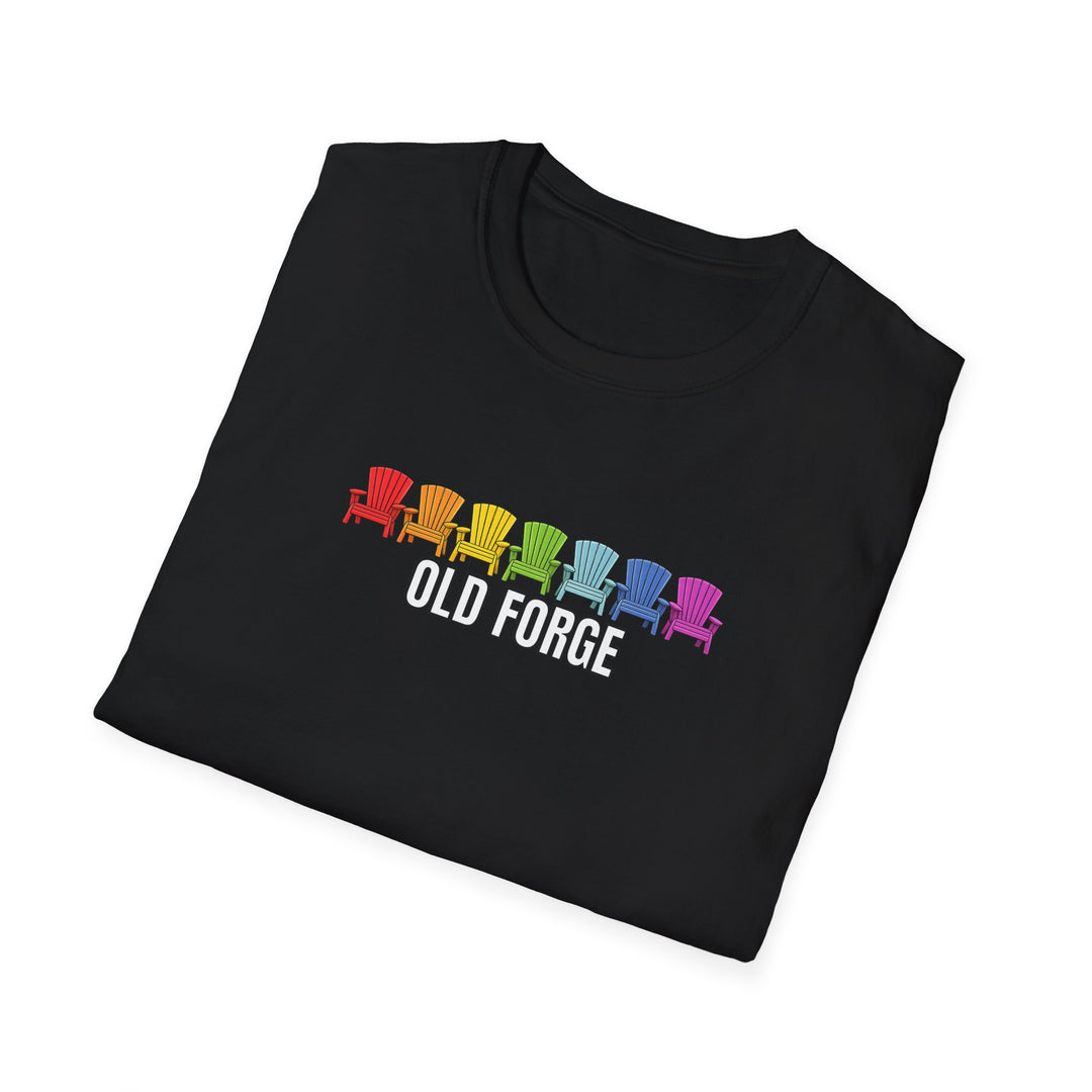Old Forge Rainbow Chairs Unisex T-Shirt