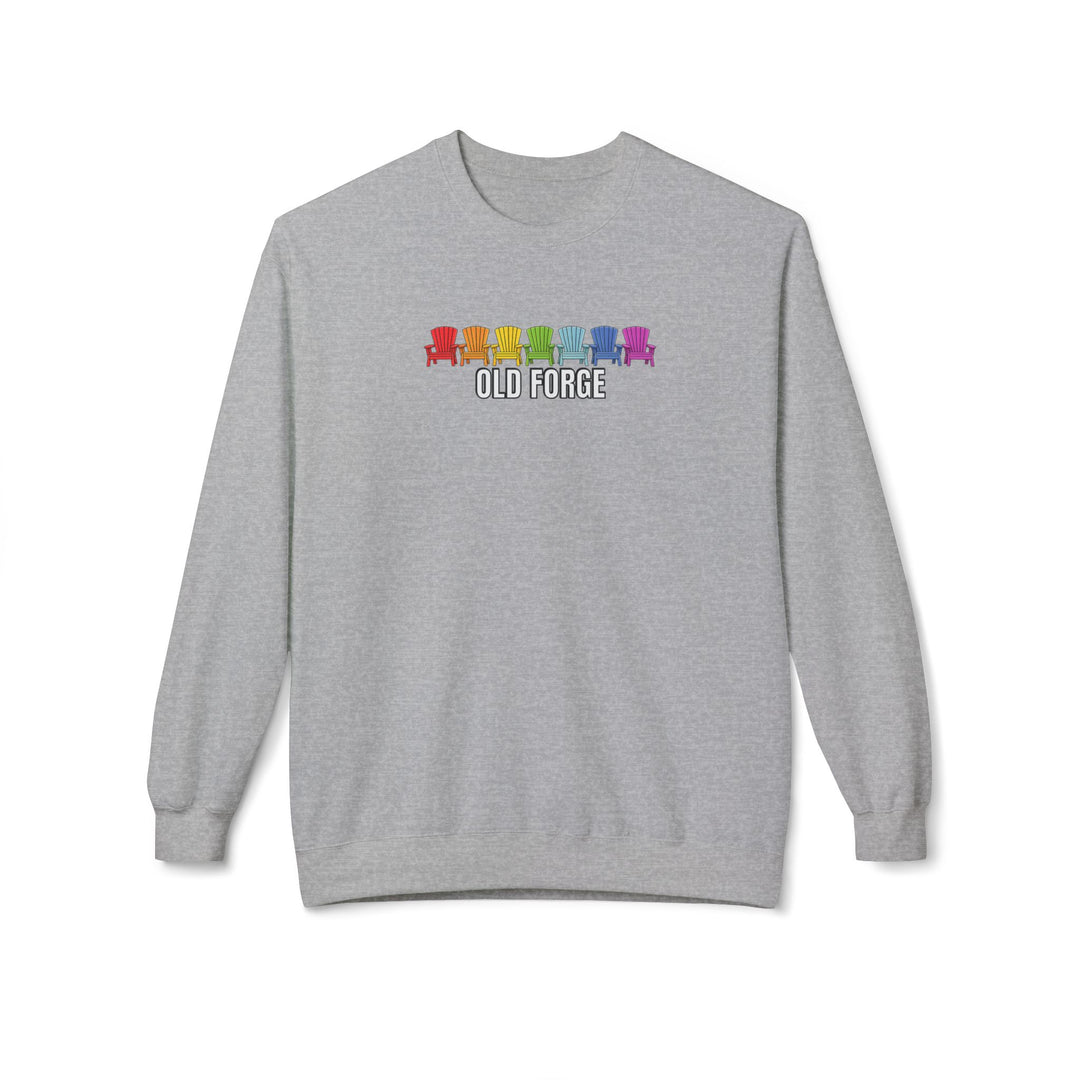 Old Forge Rainbow Chairs Sweatshirt