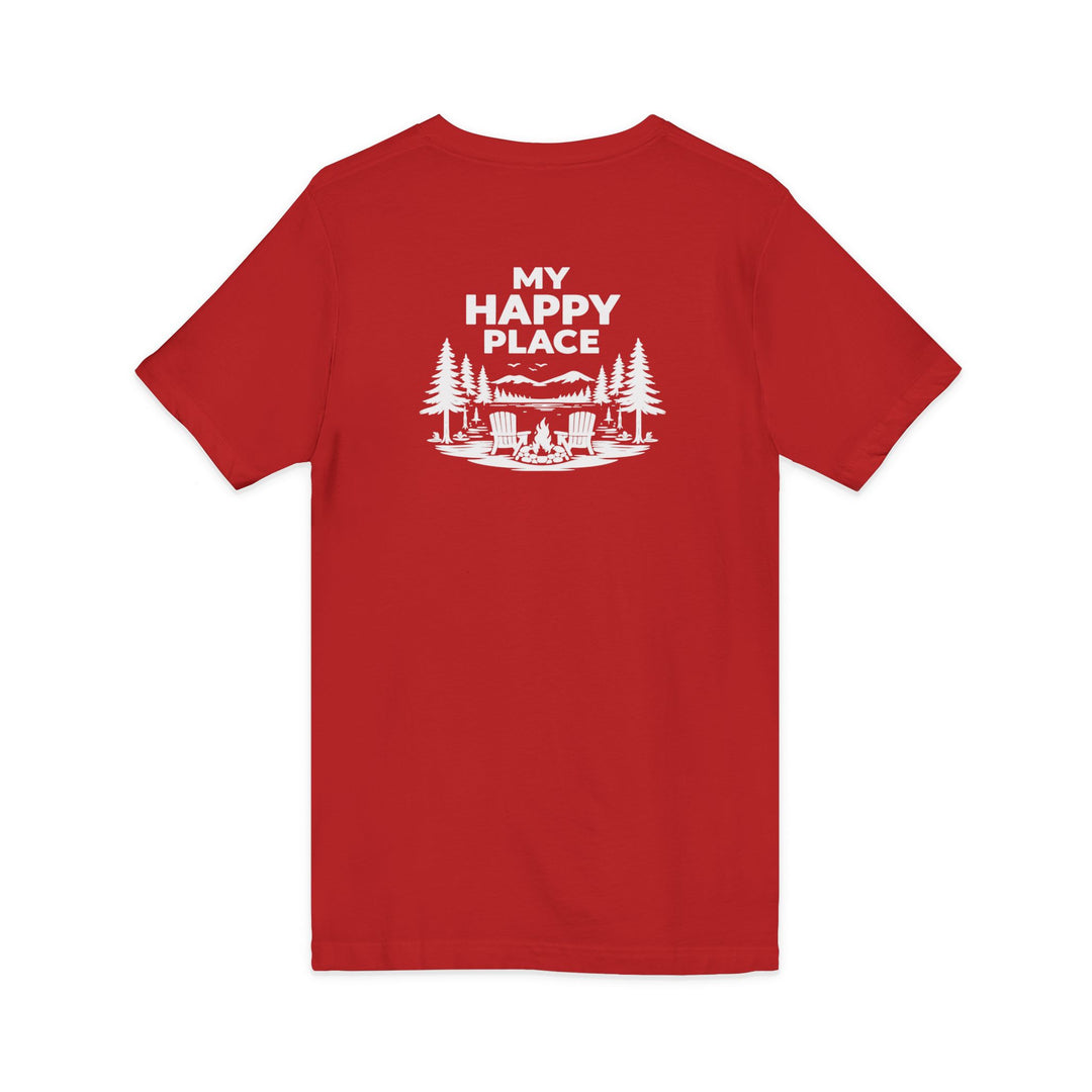 Inlet Unisex V-Neck T-Shirt - My Happy Place