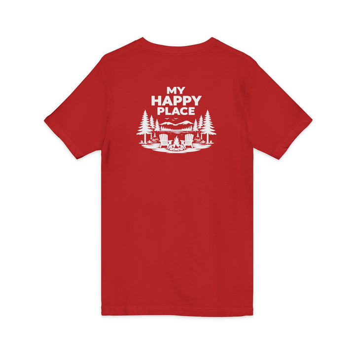 Inlet Unisex V-Neck T-Shirt - My Happy Place
