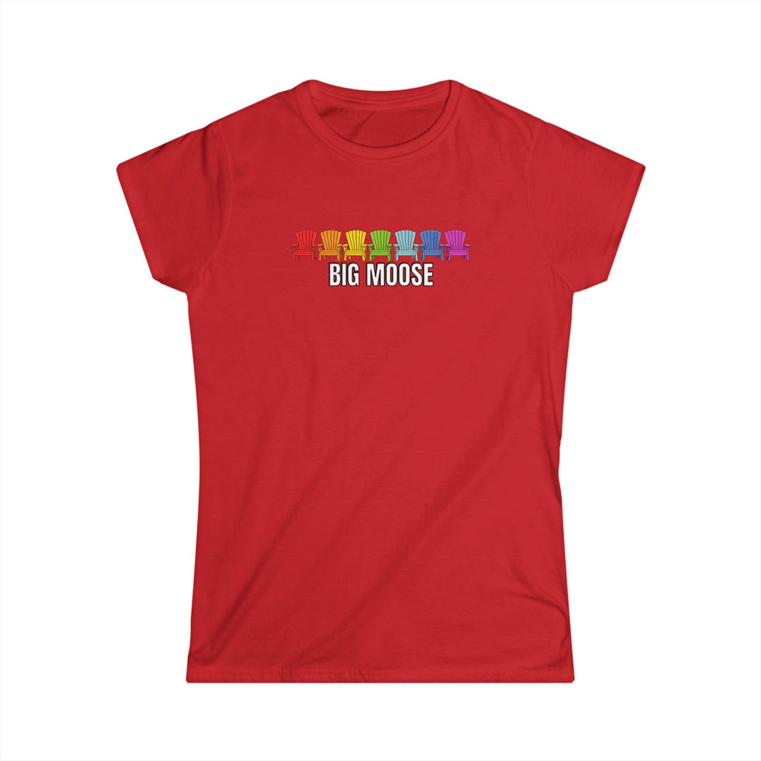 Big Moose Rainbow Chairs Ladies Tee