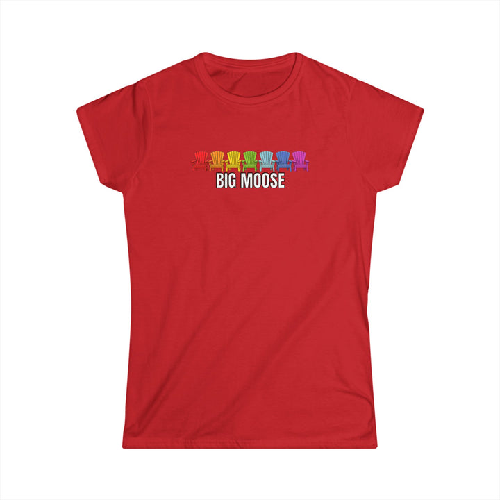 Big Moose Rainbow Chairs Ladies Tee