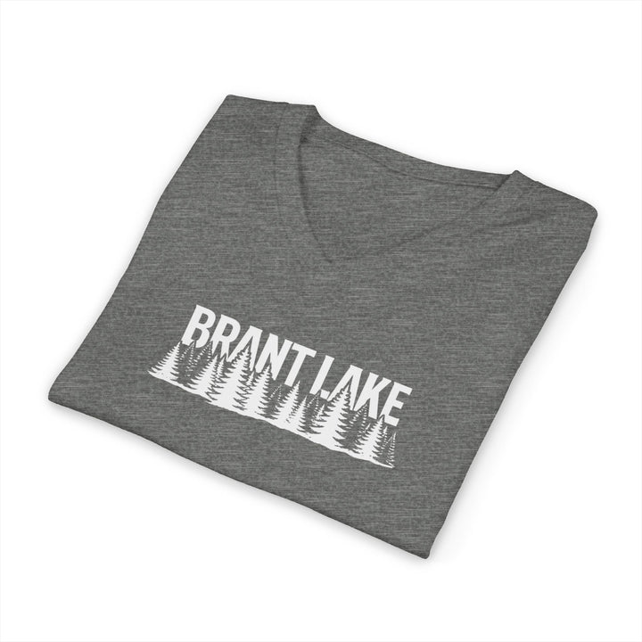 Brant Lake Unisex V-Neck Tee - Trees