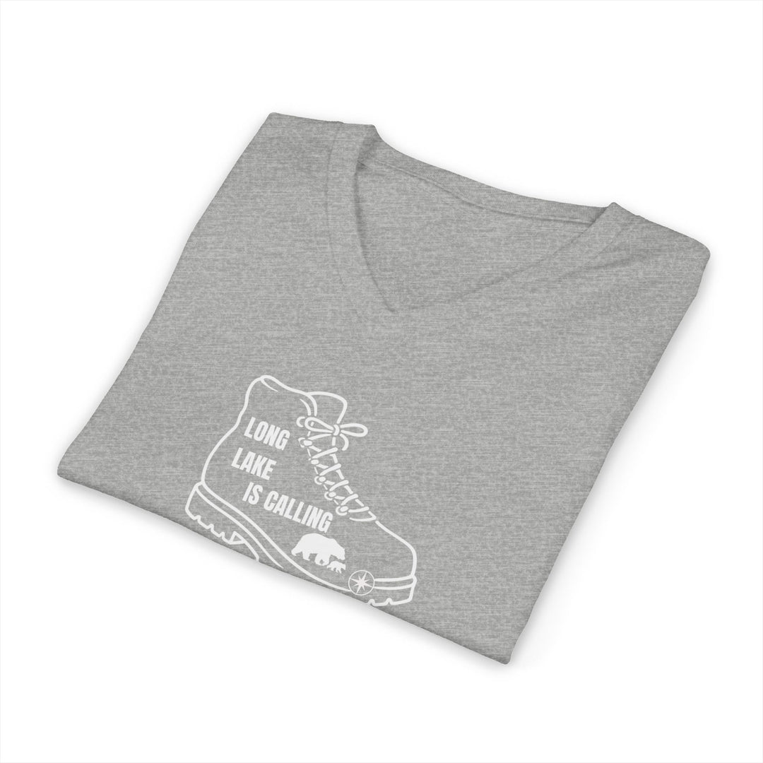 Long Lake is Calling Unisex V-Neck T-Shirt