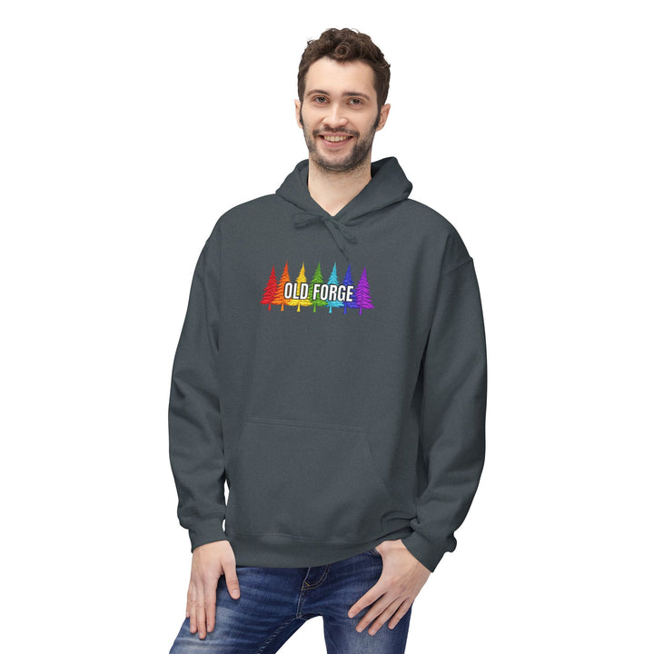 Old Forge Rainbow Trees Hoodie