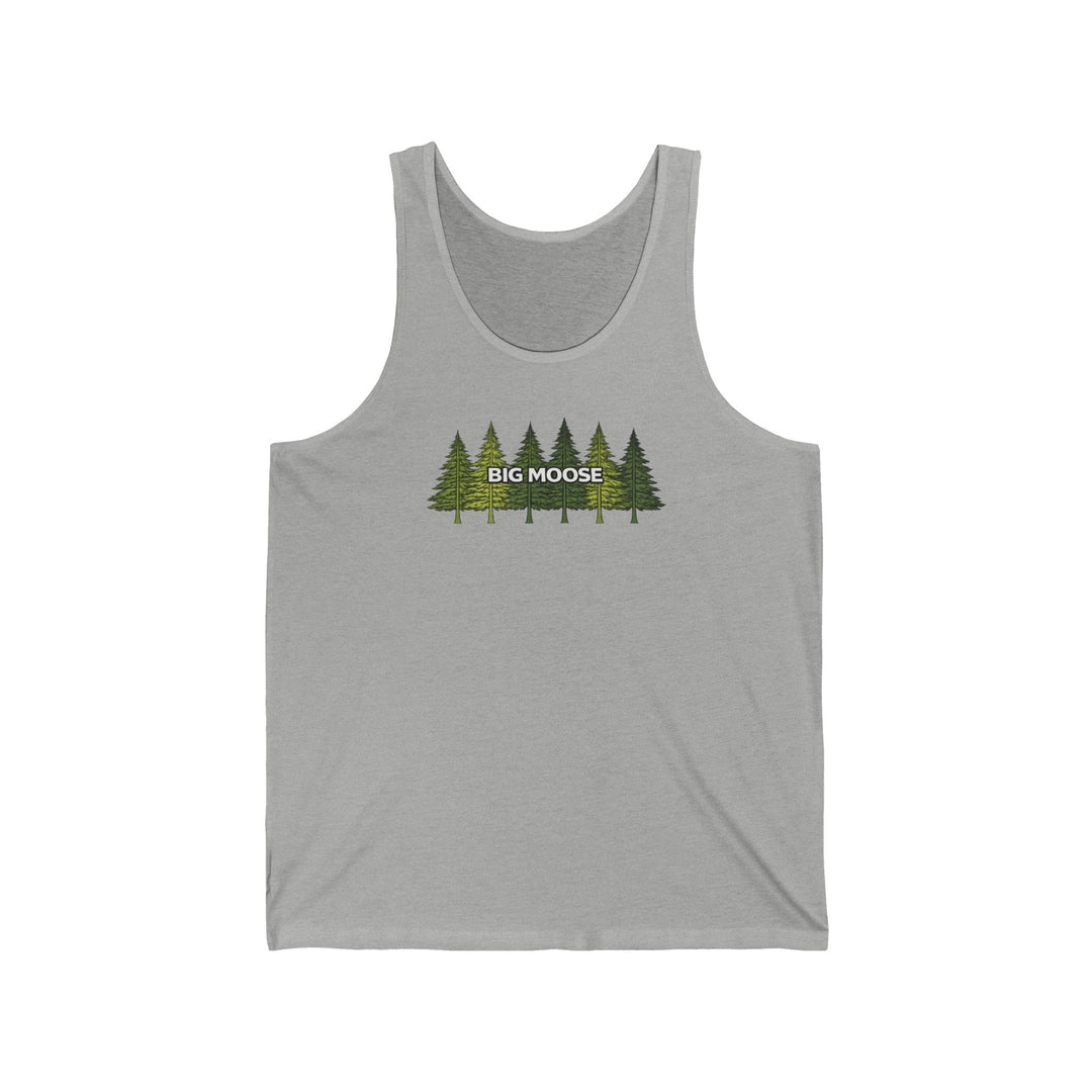 Big Moose Pine Trees Unisex Tank