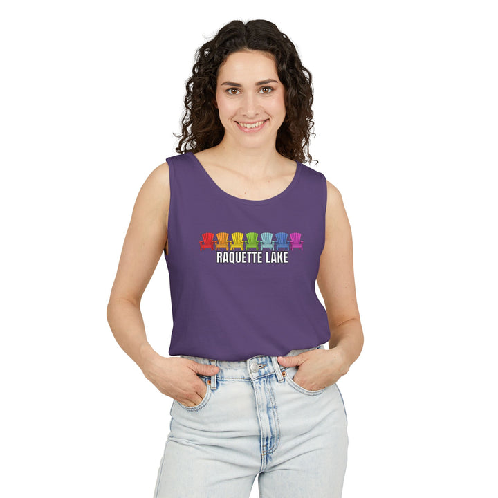 Raquette Lake Unisex Tank - Rainbow Chairs