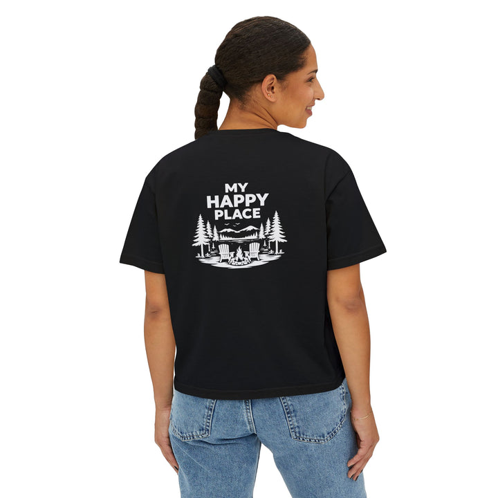 Inlet Ladies Boxy Tee - My Happy Place