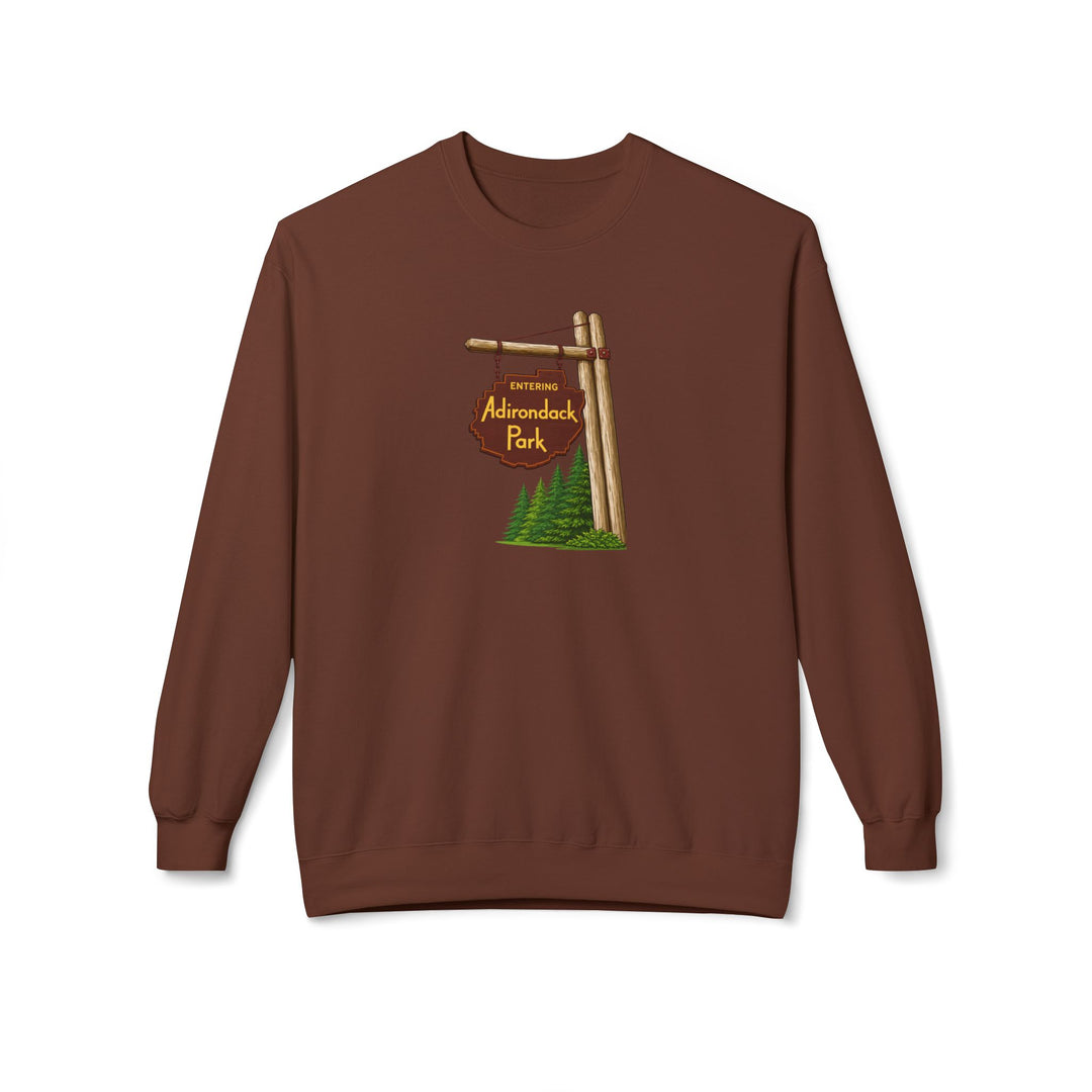 Entering Adirondack Park Sign Sweatshirt