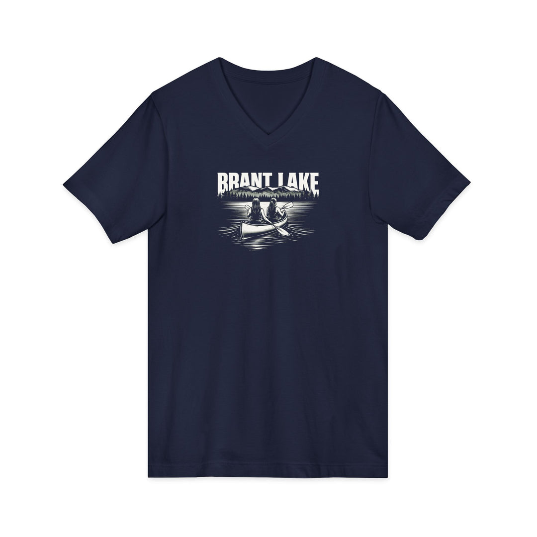 Brant Lake Unisex V-Neck Tee - Canoe