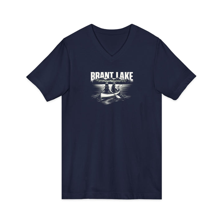 Brant Lake Unisex V-Neck Tee - Canoe