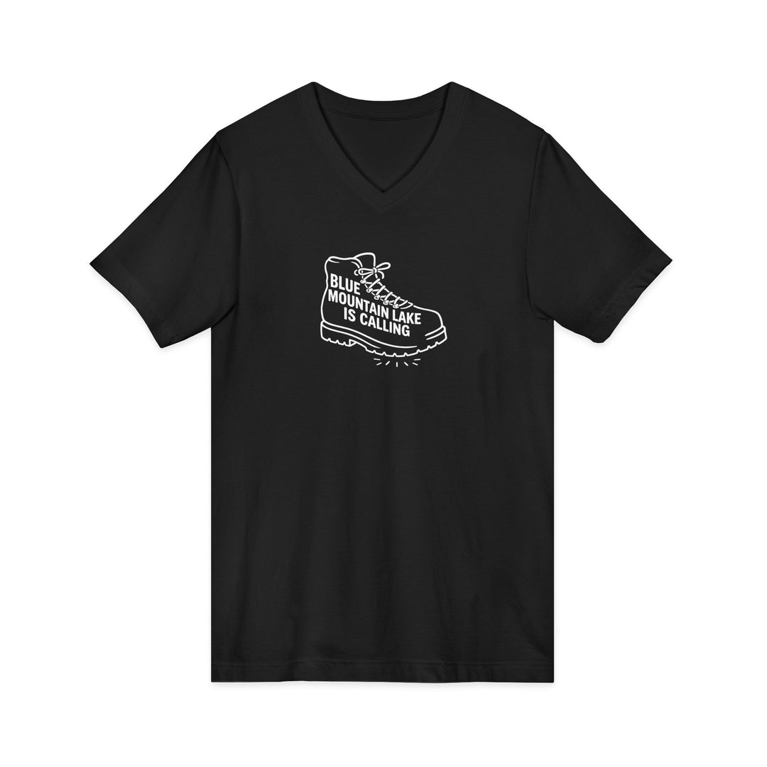Blue Mountain Lake is Calling Unisex V-Neck T-Shirt