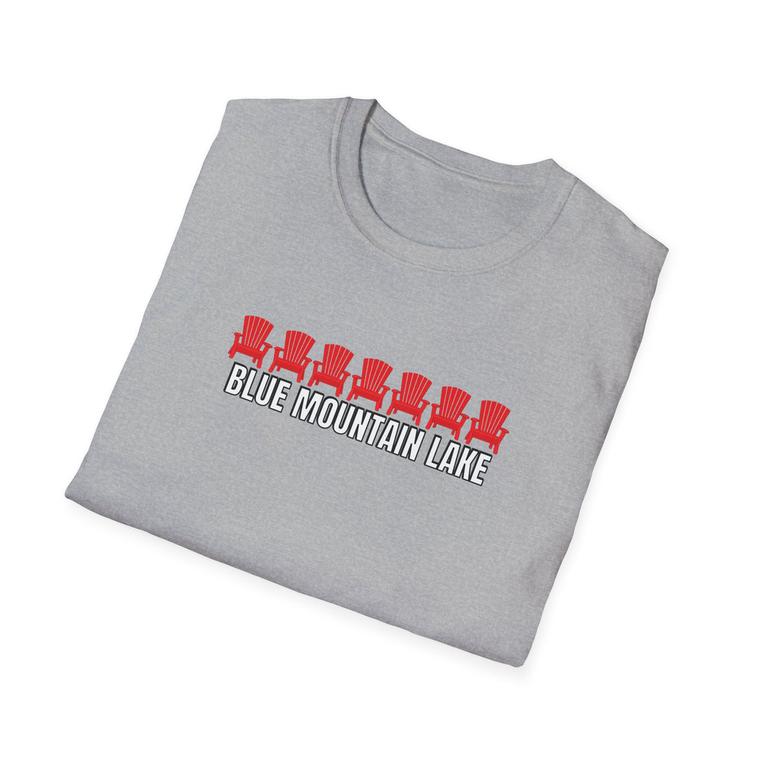 Blue Mountain Lake ADK Chairs Unisex T-Shirt