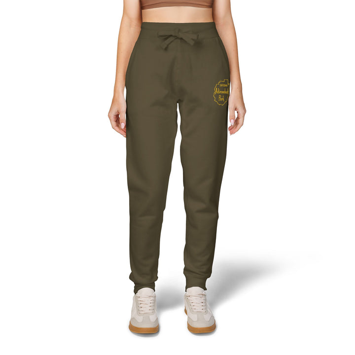 Entering Adirondack Park - Embroidered Fleece Sweatpants